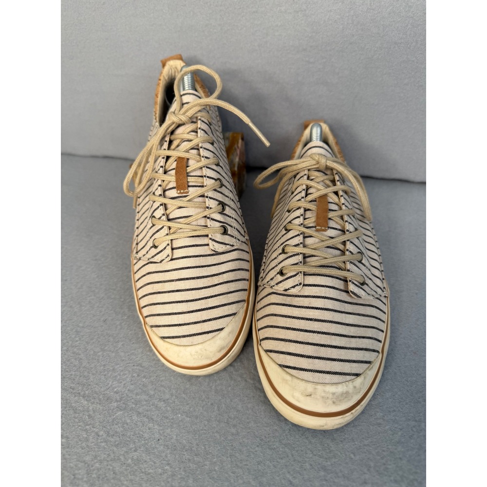Reef Walled Low TX Cream Stripes Womens Sneakers RF008286 Size 10 Casual Shoes
